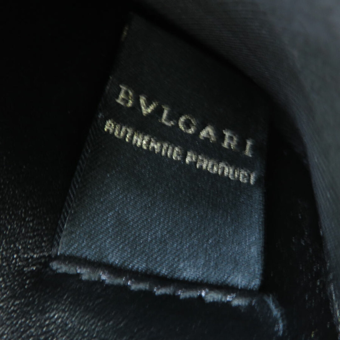 BVLGARI - ブルガリ BVLGARI カードケース レザー ブラック メンズ