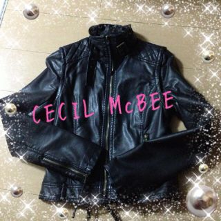 セシルマクビー(CECIL McBEE)のセシル☆PUシングルライダース(ライダースジャケット)