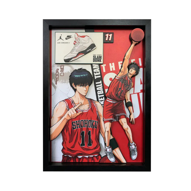 ????スラムダンク　SLAM DUNK   立体 3D  絵画　流川楓絵画/タペストリー