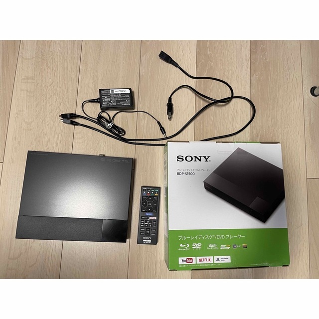 SONY(ソニー)のブルーレイディスク/DVD プレーヤー　　SONY BDP-S1500 スマホ/家電/カメラのテレビ/映像機器(DVDプレーヤー)の商品写真