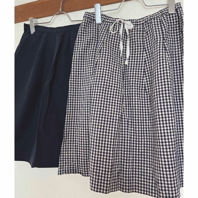 MUJI (無印良品)(ムジルシリョウヒン)の無印良品61スカート２枚セット レディースのスカート(ひざ丈スカート)の商品写真