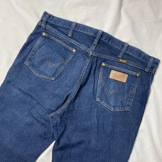 ラングラー(Wrangler)の美品 90s ラングラー 947STR USA製 濃紺 W36L32 ワイド(デニム/ジーンズ)