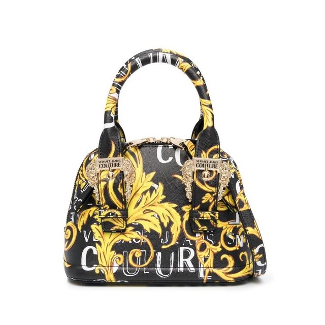 VERSACE JEANS COUTURE ハンドバッグ バロック ブラック