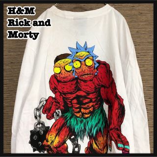 エイチアンドエム(H&M)の【リックアンドモーティー】ロンT　キャラクター　アメコミ　モンスターH&M　16(Tシャツ/カットソー(七分/長袖))