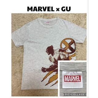 ジーユー(GU)のMARVEL × GU プリントTシャツ【24時間以内匿名配送】(Tシャツ/カットソー(半袖/袖なし))