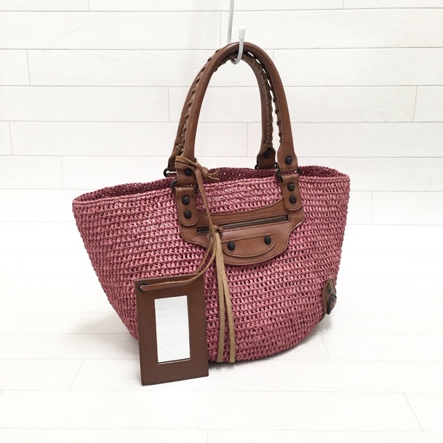 ☆美品・シリアル付☆バレンシアガ BALENCIAGA パニエ カゴバッグ-