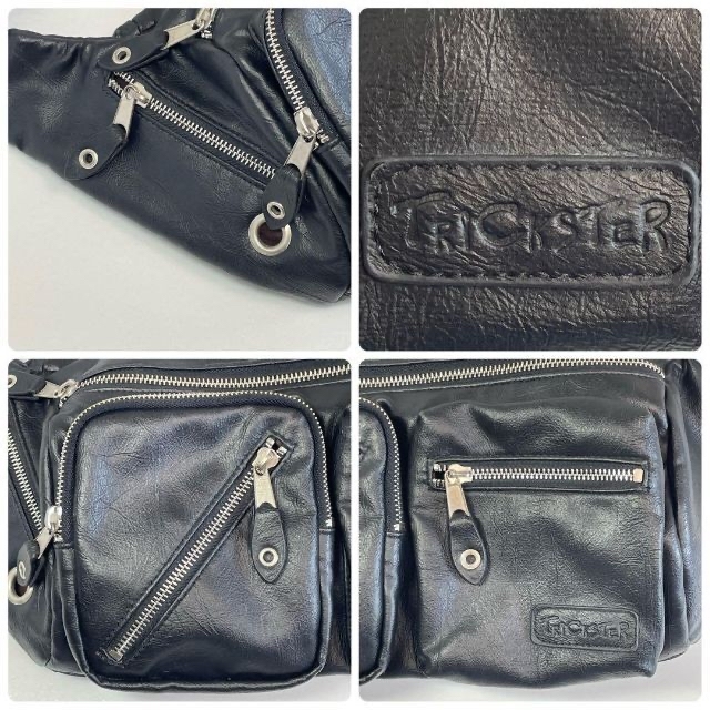 TRICKSTER(トリックスター)のTRICKSTER トリックスター ボディバッグ BLACK USED 美品 メンズのバッグ(ボディーバッグ)の商品写真