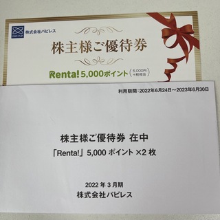 Renta! 株式会社パピレス株主優待券(その他)
