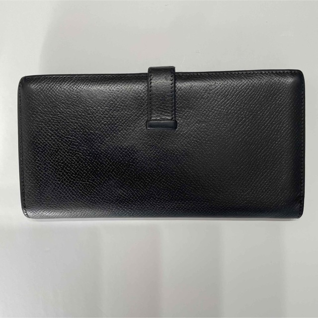 HERMES（エルメス） べアン 長財布 ゴールド金具 ブラック（黒） 本革-