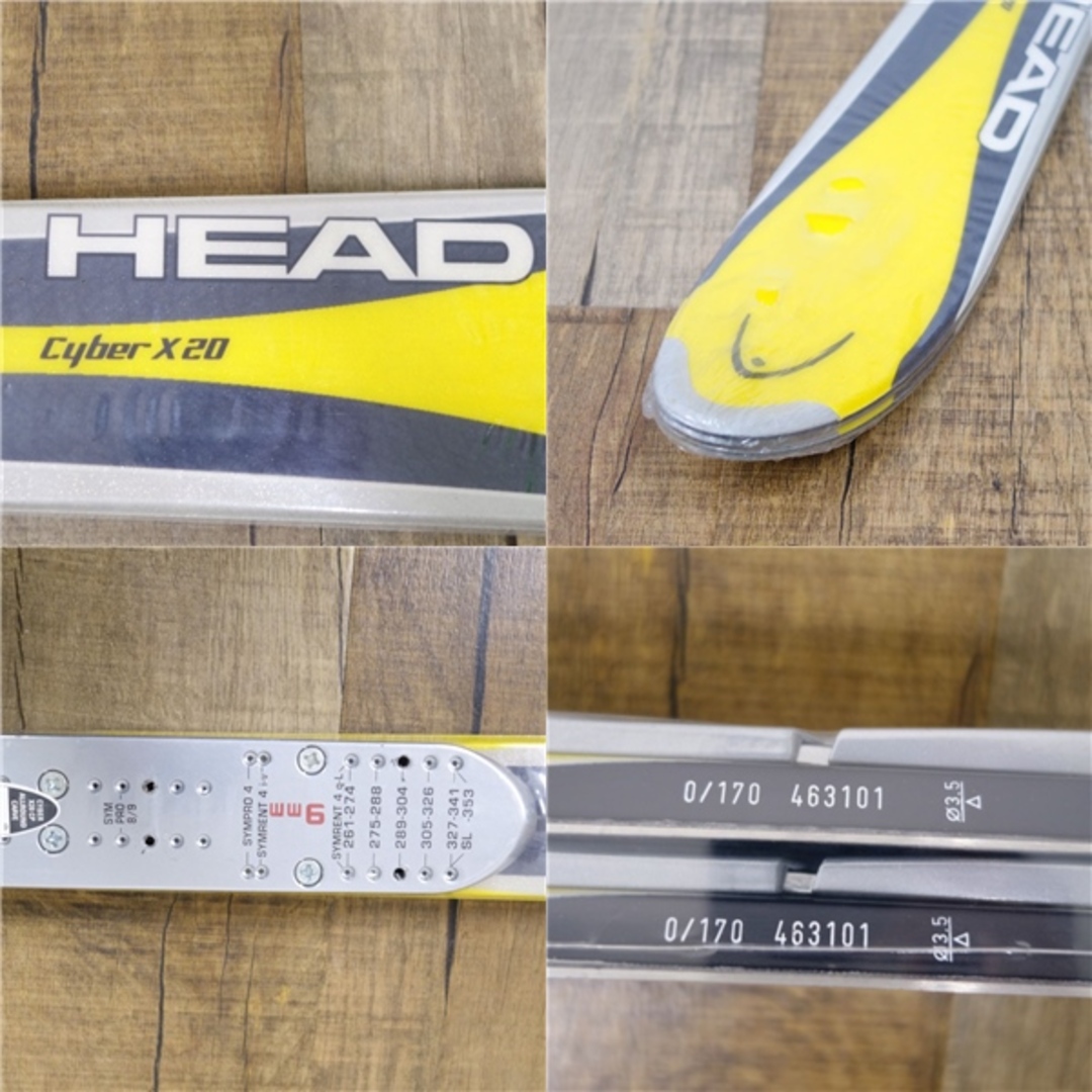 HEAD - 未使用 ヘッド HEAD CYBER X20 170cm センター 62mm HEAD - 未使用 ヘッド HEAD CYBER X20 170cm センター 62mm
