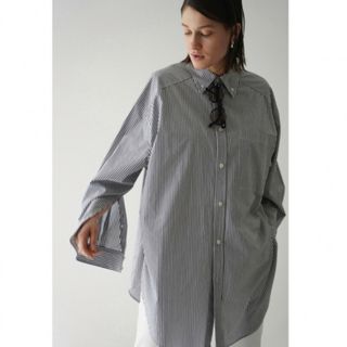 クラネ(CLANE)のCLANE HUGE SHIRT ストライプ(シャツ/ブラウス(長袖/七分))