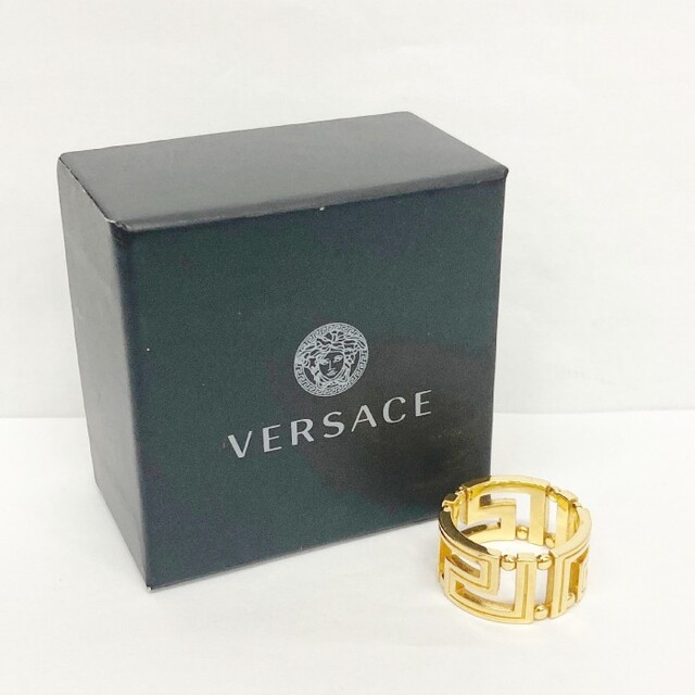 VERSACE(ヴェルサーチ)の★ヴェルサーチ グレカリング 指輪 ゴールド size23 メンズのアクセサリー(リング(指輪))の商品写真