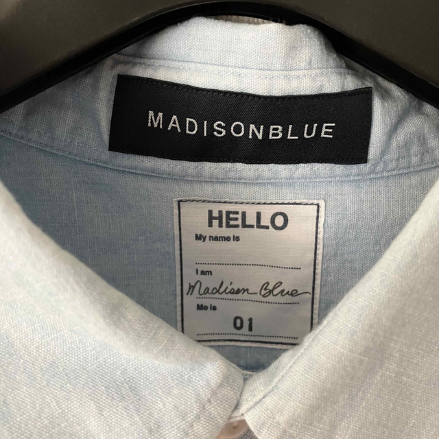 MADISONBLUE(マディソンブルー)の美品　マディソンブルー  シャンブレー　シャツ　 レディースのトップス(シャツ/ブラウス(長袖/七分))の商品写真