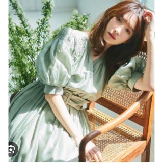 ハーリップトゥ(Her lip to)のあいりさん専用　新品herlipto Airy volume sleeve (ロングドレス)