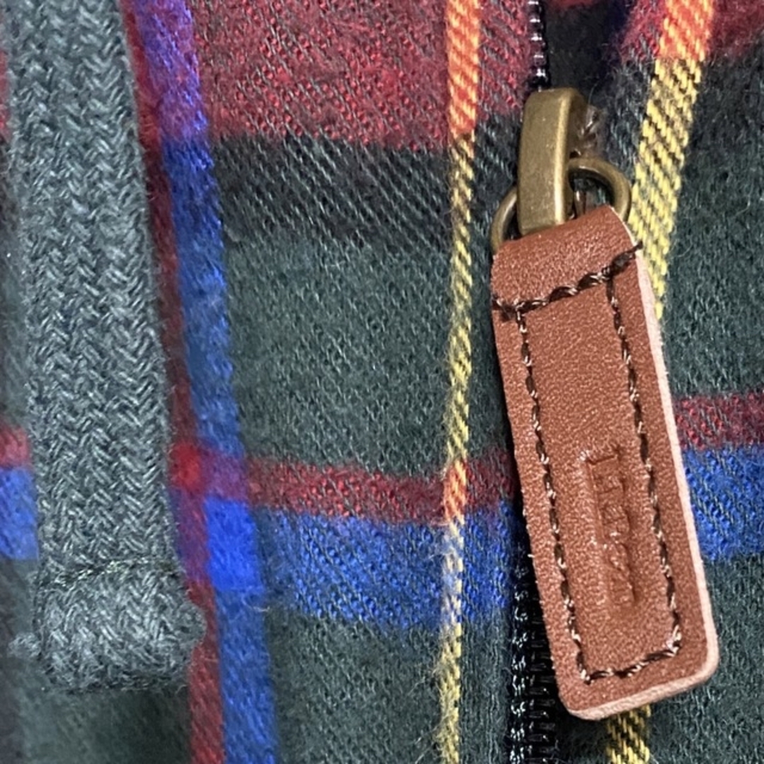 L.L.Bean(エルエルビーン)のエルエルビーン フランネル ジップ S M レディース パーカー コットン  エンタメ/ホビーのミリタリー(その他)の商品写真