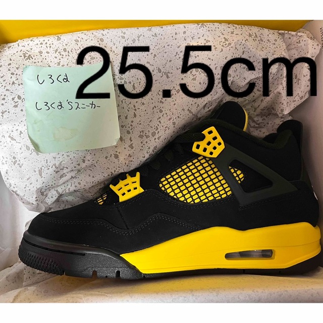 [25.5cm]NIKE AIR JORDAN4 RETRO THUNDER