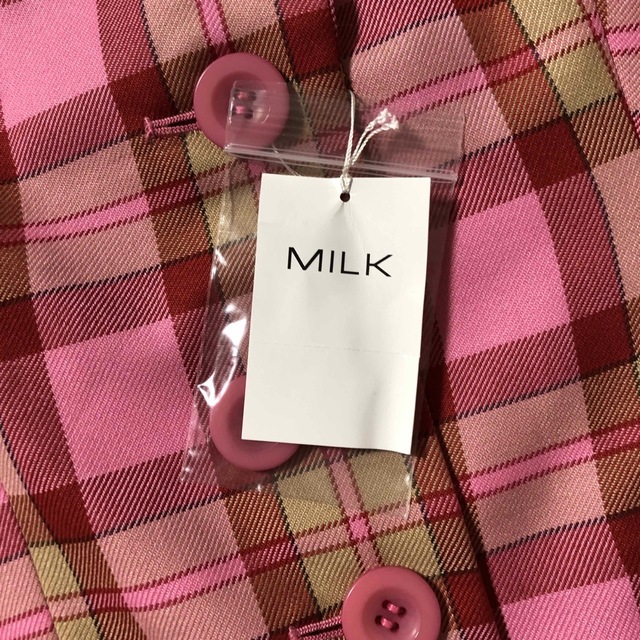 33880円サイズ新品未使用　MILK  チェック　テーラードジャケット　Torte Check