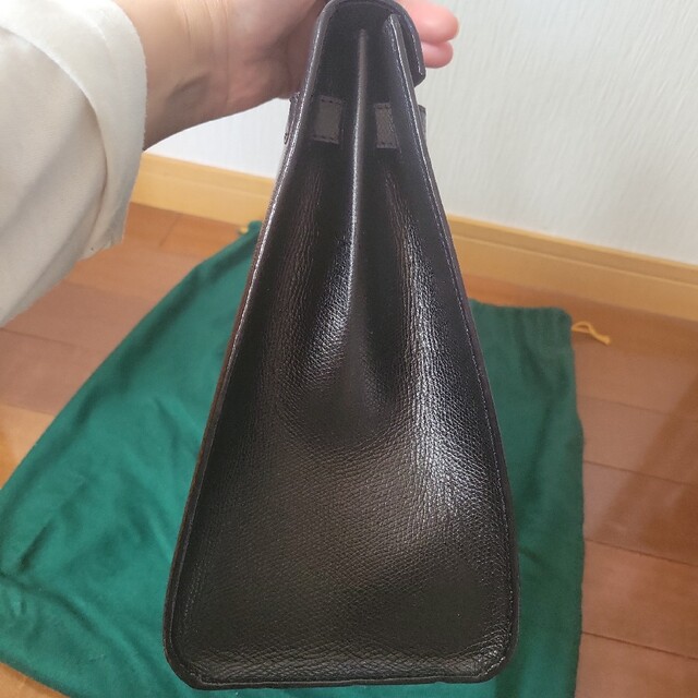 シルバーピーチ エルメス ポシェットグリーン クシュベル ウエスト