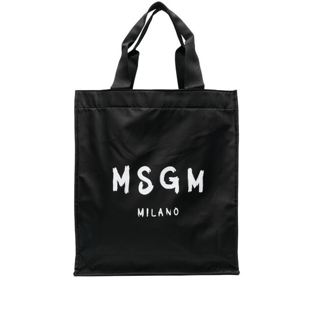 MSGM(エムエスジイエム)のMSGM エムエスジーエム トートバッグ ブラック ユニセックス ホワイト メンズのバッグ(トートバッグ)の商品写真