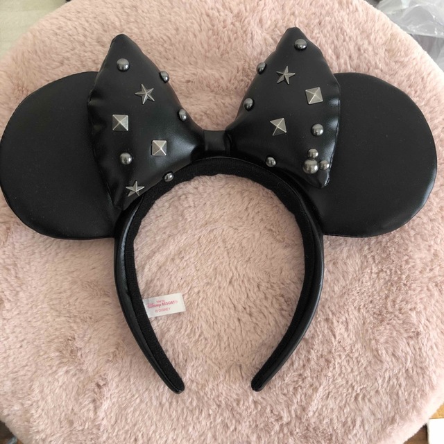 ディズニー カチューシャ レザー風 ミッキーミニー - ヘアバンド