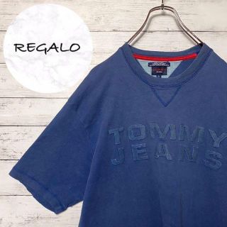 トミージーンズ(TOMMY JEANS)の【希少デザイン】90s トミージーンズ　フロント　デカロゴ　Tシャツ(Tシャツ/カットソー(半袖/袖なし))