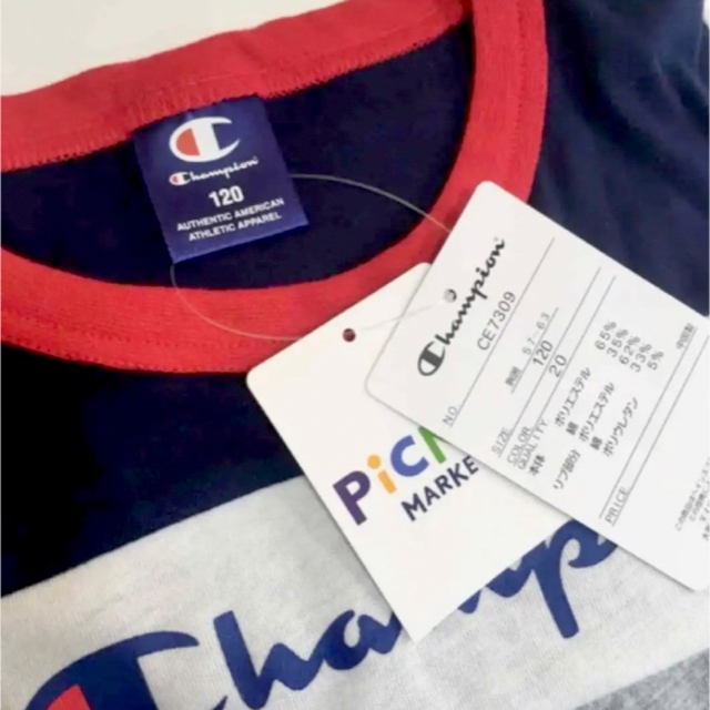 Champion(チャンピオン)の新品 Champion キッズ Tシャツ ロゴ チャンピオン 半袖 子供 120 キッズ/ベビー/マタニティのキッズ服男の子用(90cm~)(Tシャツ/カットソー)の商品写真