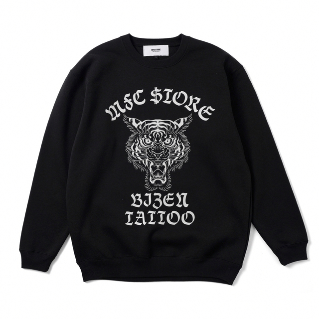 彫師美漸-BIZEN x MFC STORE TIGER CREWNECK