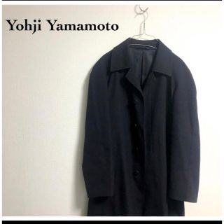 ヨウジヤマモト(Yohji Yamamoto)のYohji Yamamoto A.A.R ステンカラー ウール コート モード(ステンカラーコート)