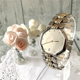 クリスチャンディオール(Christian Dior)の【電池交換済み】Christian Dior ディオール オクタゴン 腕時計(腕時計(アナログ))
