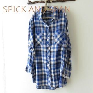 スピックアンドスパン(Spick & Span)のSPICK AND SPAN スピックアンドスパン　チェック　シャツ　羽織り(シャツ/ブラウス(長袖/七分))