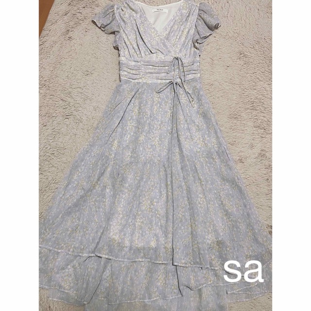 Le Negresco Floral Dress  lavender honey125肩幅