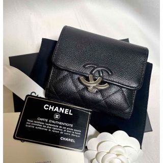 シャネル(CHANEL)のCHANEL 極美品✨29番台　ハーフココ　三つ折り財布　財布(財布)