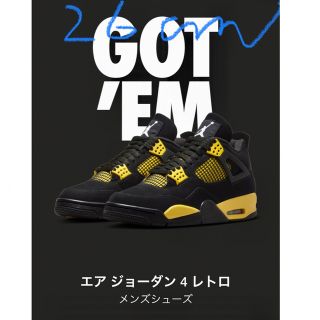 ナイキ(NIKE)のAIR JORDAN 4 RETRO "THUNDER"(スニーカー)