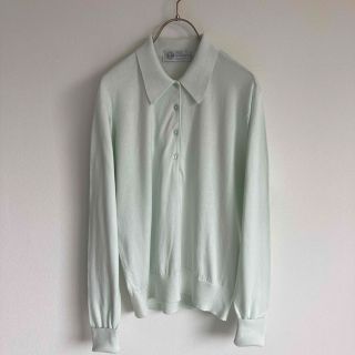 ジョンスメドレー(JOHN SMEDLEY)の〜80s ジョンスメドレー コットン ニットポロ レディース 42(ポロシャツ)