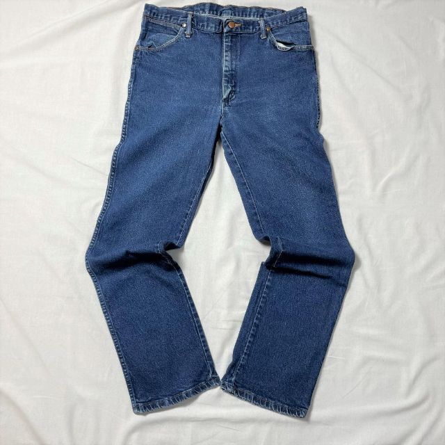 Wrangler(ラングラー)の美品 90s ラングラー 947STR USA製 濃紺 W35L32 スリム メンズのパンツ(デニム/ジーンズ)の商品写真