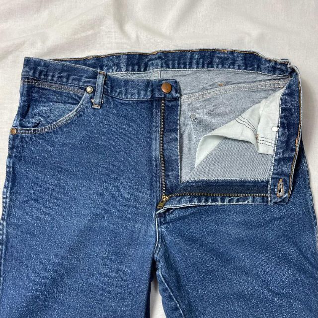 Wrangler(ラングラー)の美品 90s ラングラー 947STR USA製 濃紺 W35L32 スリム メンズのパンツ(デニム/ジーンズ)の商品写真