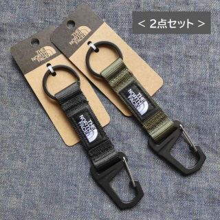 ザノースフェイス(THE NORTH FACE)のTNF キーホルダー 2点セット NN32001 K NT 未使用(キーホルダー)