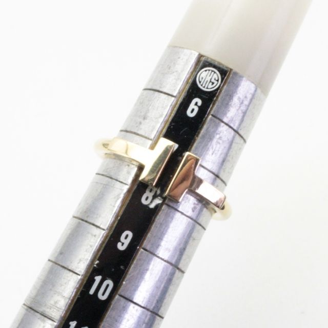 ティファニー TワイヤーリングAU750/K18YG【美品】 日本人気商品