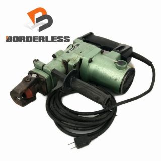 ヒタチ(日立)の☆中古品☆HITACHI 日立工機 35ｍｍ ハンマードリル DH35 ブルポイント2本付き(保管品) ハンマドリル ハツリ 破砕 土木 建設 70641(工具)