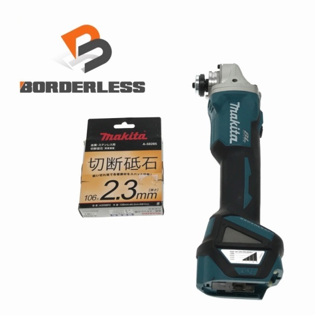 ☆比較的綺麗 替刃付き☆makita マキタ 18V 100mm 充電式ディスクグラインダ GA412D 本体のみ 研磨機 70651