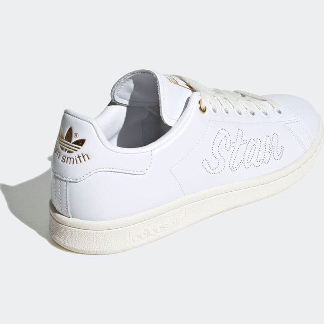 adidas(アディダス)のアディダス　adidas　スタンスミス　ホワイト　ゴールド　FW2591 本革 レディースの靴/シューズ(スニーカー)の商品写真