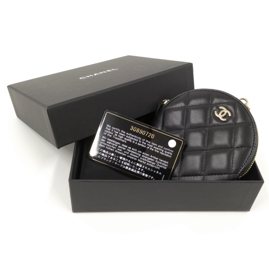 CHANEL - CHANEL ジップコインパース 小銭入れ ラムスキン CHANEL - CHANEL ジップコインパース 小銭入れ ラムスキン