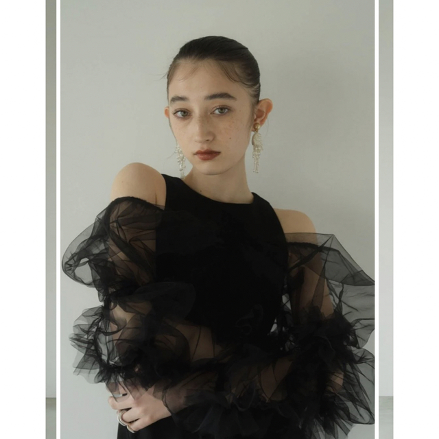 knuth marf tulle bolero one piece/black