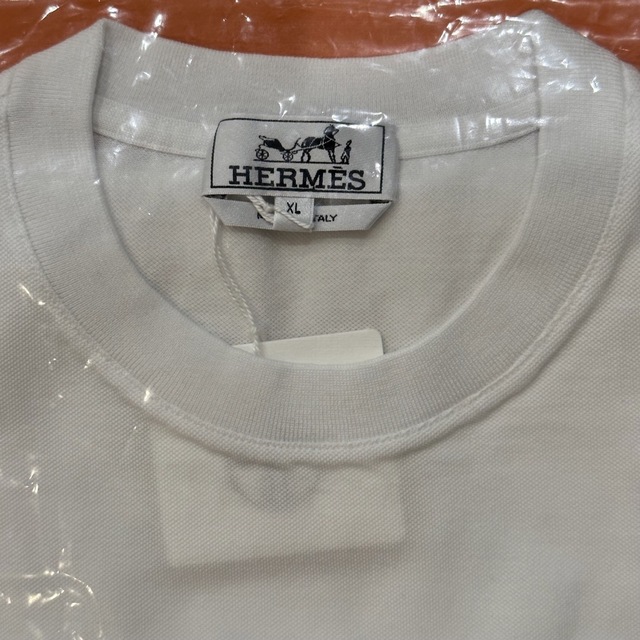 新品未使用 レア HERMES エルメス H 刺繍ロゴ コットン Tシャツ 36