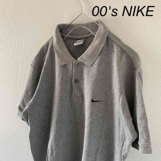 NIKE - 00'sNIKEナイキ ポロシャツ 半袖 グレー 灰色 メンズ tシャツ L