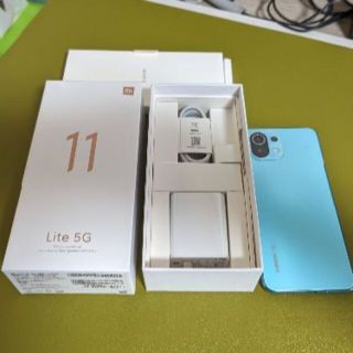 アンドロイド(ANDROID)のMi11Lite5G MIntGreen 128GB(スマートフォン本体)