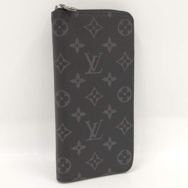 ブラック素材ラインLOUIS VUITTON ジッピーウォレット ヴェルティカル