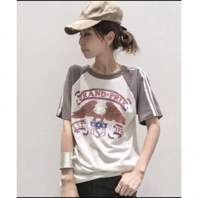 L'Appartement DEUXIEME CLASSE(アパルトモンドゥーズィエムクラス)のSTAMMBAUM Laglan Tee レディースのトップス(Tシャツ(半袖/袖なし))の商品写真