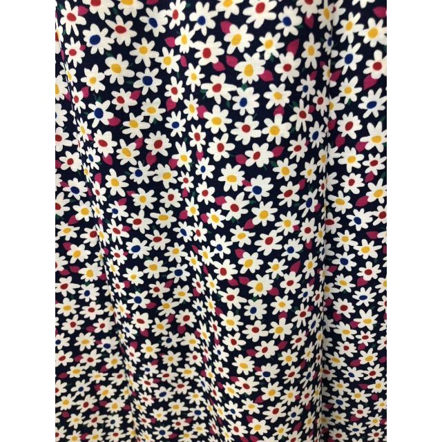 イヴサンローラン　スカート　花柄　フレア　Yves Saint Laurent
