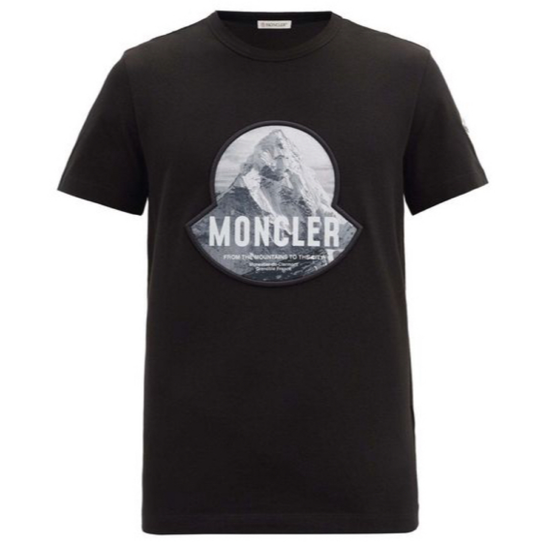 MONCLER(モンクレール)の★希少★ MONCLER Tシャツ Ｍ　モンクレール ブラック ワッペン 完売 メンズのトップス(Tシャツ/カットソー(半袖/袖なし))の商品写真